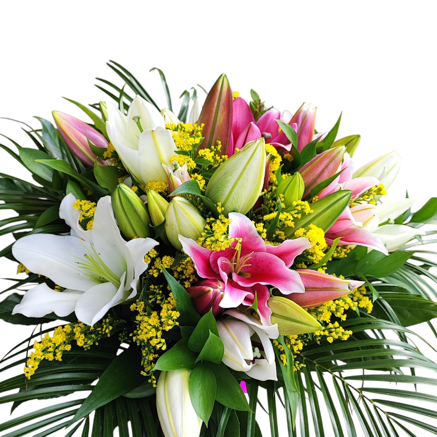 Bouquet di lilium assortiti colori assortiti